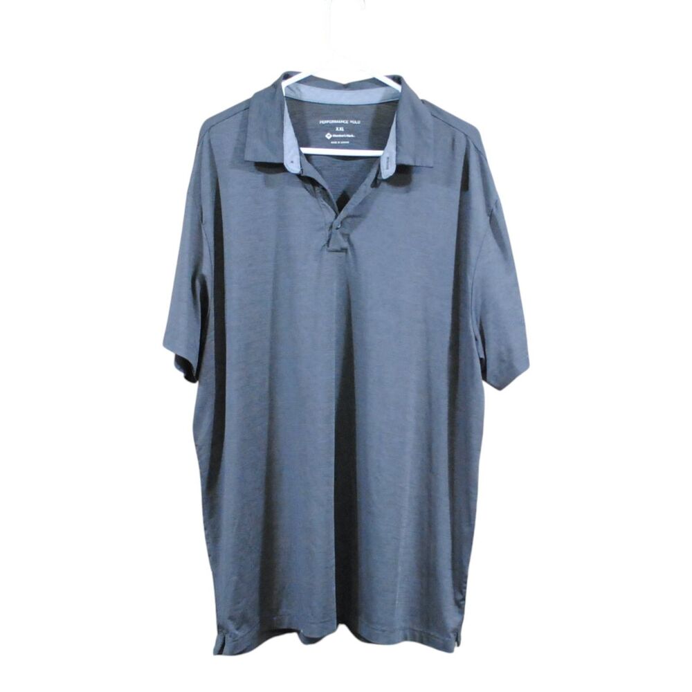 Members Mark Stretch Active Performance Polo Golf Casual Shirt Black XXL